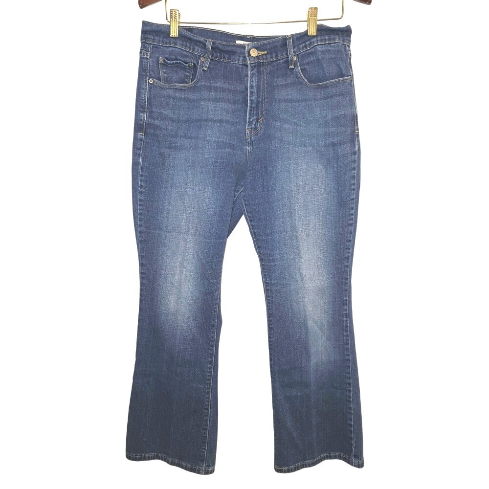 Levis 515 Bootcut Jeans Dark Wash Denim Classic Fit Womens‎ Size 12